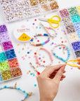 11000 Pcs Clay Beads for Bracelet Making Kit, 48 Colors Flat round Polymer Clay Beads, Friendship Bracelet Kit Heishi Beads for DIY Jewelry Making, Crafts Gift for Girls Teen Ages 6-12