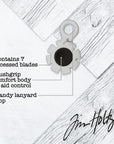 Tim Holtz Paper Distressing Tool - Scrapbook Supplies for Cardstock and Creating Rough Torn Edges - Distresser with 7 Recessed Blades