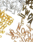 A-Z Metal Letter Charms for Jewelry Making, 200Pcs/104Pcs, Capital Alphabet Initial Charms