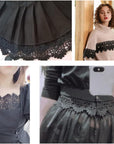 Venice Lace Trim Lace Edge Trim Floral Venice Lace Ribbon Embroidered Lace Wedding Applique DIY Sewing Crafts(Black)