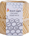 Beeswax Hemp Wick,200 Ft Spool, Organic Hemp Wick Well Coated with Beeswax,Standard Size(1.0Mm)