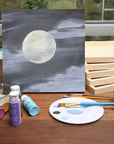 6 Pack 10X10 Wood Panels for Painting, Unfinished Wood Canvas Boards, 0.83" Deep Cradle Artist Wall Canvases for Crafts