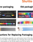 Acrylic Paint Set, 16 X12Ml Tubes Artist Quality Non Toxic Rich Pigments Colors Great for Kids Adults Professional Painting on Canvas Wood Clay Fabric Ceramic Crafts