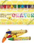 , Brilliant Bee Crayons, Bright and Vivid Triangular Crayon - Set of 24