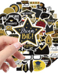 52PCS Graduation Stickers,Class of 2024 Graduation Scrapbooking Self-Adhesive Stickers Decals Label for Graduates High School College Graduation Party Favor Celebration Decorations Supplies
