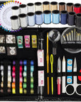Sewing Kit for Adults and Kids - Small Beginner Set W/Multicolor Thread, Needles, Scissors, Thimble & Clips - Emergency Repair and Travel Kits - Sewing Accessories and Supplies