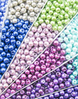 1000Pcs 4Mm Pearl Beads Multi Colors Loose round Glass Pearl Beads Spacer Beads for DIY Craft Necklaces Bracelets Jewelry Making