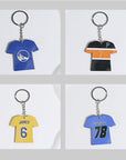 72Pcs Sublimation Keychain Blanks Bulk - Sublimation Blanks Keychain with White Protective Film - MDF Sports Keychain - Heat Transfer Keychain Blanks Double Sided