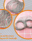 500 Loops Jewelry Wire Memory Beading Wire Steel Memory Wire Cuff Bangle Bracelet for Jewelry Making Supplies Art Creation Bracelet Necklace DIY Crafts Making Jewelry Making Dolls