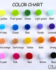 400 Pieces 1 Inch 20 Colors Pompoms Arts and Crafts Pom Poms Balls for Hobby Supplies and Creative Craft DIY Material