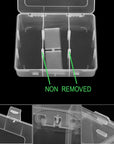 9 Grids Plastic Storage Compartment Organizer Container with Adjustable Dividers for Crafts, Earrings, Screws, Nail, Pins and More (1)