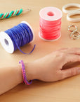 Lanyard String Boondoggle Kit with 10 Rolls (40 Yards Each) for Keychains and Bracelets (100 Total Pieces)