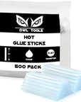 Mini Hot Glue Sticks (Bulk 500 Value Pack) 4 Inch Length - Drys Crystal Clear - Fits All Small Mini Size Glue Guns 0.27 Diameter