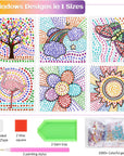 Arts and Crafts for Kids Ages 8-12 & 6-8, Window Suncatcher Diamond Painting Kits by Numbers for Girl Ages 7 9 11 Year Old Gem Art for Kids Ages 9-12 Birthday Gift Idea for Teens (Nature)