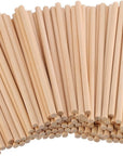 BFDYY Unfinished Natural Wood Craft Dowel Rods 100 Pack(Wood Color-12 X 1/8 Inch)
