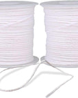 Braided Candle Wick Spool 200 Ft Cotton Candle Wick Roll Core Braided Wick for Candle Making and Candle DIY (61M/67Yard/200 Foot)