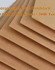 Heavyweight Brown Kraft Cardstock, 50 Sheets (300 Gsm = 110 Lb Cover = 200Lb Text ) 8.5 X 11 Inches for Arts and Craft, Drawing, DIY Projects
