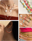 3Mm Glass Seed Beads for Bracelets Making, Friendship Bracelet Making Kit for Girls, 24 Colors Bead Bracelet Kit, Beads for Jewelry Making Kit, DIY, Arts and Crafts Gifts Age 3+