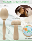 Darning Egg Darning Mushroom for Socks Darner Egg Kit Include 14 Hooks Small Small Weaving Darning Loom 9 Large Eye Needles 50 Colors Darning Thread for DIY Handicraft Home Sewing Care