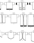 Patterns 6176, Misses Kimono,Sizes (16-18) (20-22) (24-26), ZZ (LRG-XLG-XXL), Multi-Colour