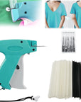 Quick Clothing Fixer,Quilt Tacking Gun, Mini Stitchy Gun,Tagging Stitch Tool for Clothing,Mini Stitch Hemming Gun for Clothes (Blue)