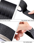 4 Rolls 0.6 Inch X 11 Yards Glitter Washi Tape Crafting Tape Glitter Masking Tape for Festival Decoration Scrapbooking, Planner, Gift Wrapping (Black)