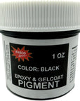Black Pigment for Epoxy Resin, Gelcoat, Paint - 1 Oz