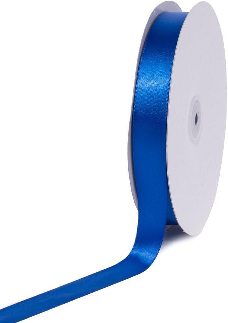 PSF0708-350 Solid Satin Ribbon, 7/8"/100 Yd, Royal Blue