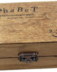 70Pcs/Set Wooden Box Multipurpose Number Alphabet Letter Wood Rubber Stamp New