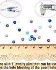 1000Pcs 4Mm Pearl Beads Multi Colors Loose round Glass Pearl Beads Spacer Beads for DIY Craft Necklaces Bracelets Jewelry Making