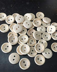 100 Pcs Wooden Handmade Buttons, Crafts Assorted Buttons Wooden Sewing Buttons, for Sewing Clothing Accessories, DIY Crafting Projects Decorations 20Mm