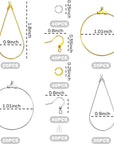 Earring Making Kit with 740 PCS Beading Hoop Earring Finding Component Accessories Hooks Jump Rings Loop Earring Backs Beads and Charms for Jewelry Making Earring (740)
