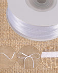 200 Yards 1/8 Inch White Satin Ribbon, Thin White Ribbon Double Faced Satin Ribbon for Gift Wrapping Wedding Party Decoration Bouquet Crafting