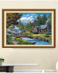 5D DIY Diamond Painting Kits for Adults Kids, Scenery Full Drill Embroidery Cross Stitch Crystal Rhinestone Paintings Pictures Arts Wall Decor Painting Dots Kits 15.7X11.8 In