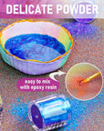 8 Colors Chameleon Mica Powder, Color Shift Mica Powder for Epoxy Resin & Tumbler, Resin Supplies Pigment Powder for Soap Making 0.17 Oz/Jar