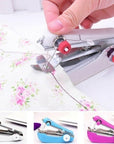 Handheld Sewing Machine - Portable Mini Manual Sewing Machine - Mini Sewer Machine - Hand Stitcher Sewing Machine - Needlework Tool for DIY Crafts Home Travel