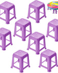 8 Pieces Canvas Stands Paint Stands for Painting Mini Canvas Feet Risers Canvas Support Stands for Fluid Acrylic Pouring Paint Supplies (Purple)