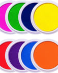 Craft Large Ink Pad Stamps Partner DIY Color,8 Colors Rainbow Finger Ink Pad for Kids (Pack of 8)