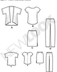 Creative Patterns New Look 6217 Misses' Separates, a (10-12-14-16-18-20-22)
