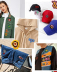 Iron on Patches for Clothing: 100Pcs Random Assorted Styles Funny Patch Repair Embroidered Appliques for Clothes Sew On/Iron on Jackets Backpacks Hat Dress Fabric for DIY Accessories