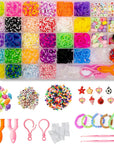 2500+ Rubber Bands for Bracelets 28 Colors Bracelet Making Kit Rubber Band Loom with Accessories for Your Special Time, Event, Ceremony and Occasion.