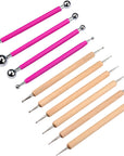 10 Piece Ball Stylus Dot Painting Tool Set, Clay Pottery Modeling Kit