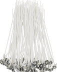 100Pcs Cotton Candle Wicks 8'' Pre-Waxed for Candle Making,Candle Diy,Thick Candle Wick with Base