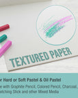9" X 12" Premium Pastel Paper Pad, 80 Pound (180Gsm), Assorted Natural Tone Paper Colors, Pad of 16-Sheets (Pack of 2 Pads)