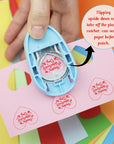 Heart Punches for Paper Crafts, 1-Inch Across, Small Hole Heart Punch Cutter, Lever Punch, Heart Shape for Card Making, Scrapbooking, DIY Arts.