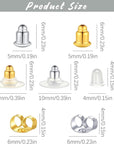 7 Styles 500PCS Earring Backs Replacements, Hypoallergenic Silicone Metal Plastic Rubber Earring Backs Soft Clear Earring Backs for Studs Hook Droopy Ears Heavy Earring