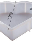 Resin Silicone Molds Large Heart Hexagon Resin Molds Deep Epoxy Resin Mold for Flowers Preservation Resin Art Resin Casting DIY (A-Heart)