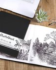 Sketchbook - Hardcover Sketch Pad, 8.5" X 11", Durable Sketch Book for Professional Kids, Adults, Artists and Amateurs, 68 Lb/110 GSM, 58 Sheets, Use with Pens, Pencils, Sketching Stick