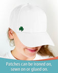 Small Shamrock Patches (10-Pack) Three Leaf Clover St. Patrick'S Day Iron on Appliques for Clothing, Uniforms, Hats, Backpacks, Jackets, Pants, Accessories, Etc.