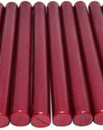 Sealing Wax Rod Sparkles Blood Red for Standard Size Glue Gun - Pack of 12